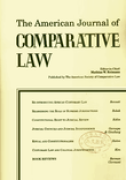 Cover of The American Journal of Comparative Law (ONLINE ONLY FROM 2027)