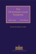Cover of The UK Supreme Court Yearbook Volume 10: 2018-2019 Legal Year