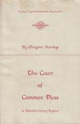 Cover of The Court of Common Pleas in Fifteenth Century England: A Study of Legal Administration and Procedure