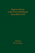Cover of Reports of Cases in the Court of Exchequer from 1685 to 1714