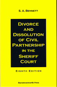 Cover of Divorce and Dissolution of Civil Partnership in the Sheriff Court