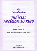 Cover of An Introduction to Judicial Decision Making