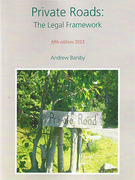 Cover of Private Roads: The Legal Framework