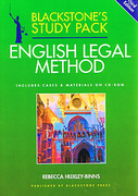 Cover of Blackstone's Study Pack: English Legal Method