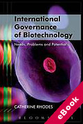 Cover of International Governance of Biotechnology (eBook)