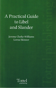 Cover of A Practical Guide to Libel and Slander