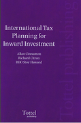 Cover of International Tax Planning for Inward Investment