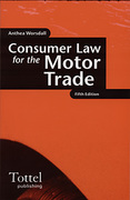 Cover of Consumer Law for the Motor Trade