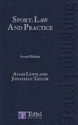 Cover of Sport: Law and Practice
