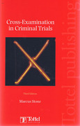 Cover of Cross-Examination in Criminal Trials