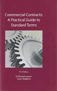 Cover of Commercial Contracts: A Practical Guide to Standard Terms