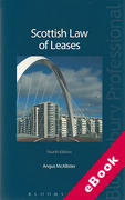 Cover of Scottish Law of Leases (eBook)