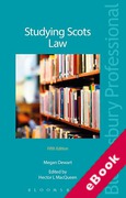 Cover of Studying Scots Law (eBook)