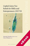 Cover of Capital Gains Tax Reliefs for SMEs and Entrepreneurs 2017/18 (eBook)