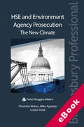 Cover of HSE and Environment Agency Prosecution: The New Climate (eBook)