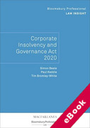 Cover of Corporate Insolvency and Governance Act 2020 (eBook)
