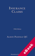 Cover of Insurance Claims (eBook)