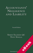 Cover of Accountants' Negligence and Liability (eBook)