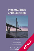 Cover of Property, Trusts and Succession (eBook)