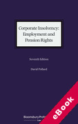 Cover of Corporate Insolvency: Employment &#38; Pension Rights (eBook)