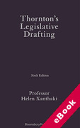 Cover of Thornton's Legislative Drafting (eBook)