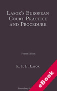 Cover of Lasok's European Court Practice and Procedure (eBook)