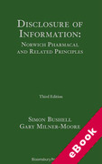 Cover of Disclosure of Information: Norwich Pharmacal and Related Principles (eBook)