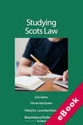 Cover of Studying Scots Law (eBook)
