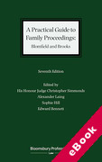 Cover of A Practical Guide to Family Proceedings: Blomfield and Brooks (eBook)