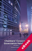 Cover of Chambers' Corporate Governance Handbook (eBook)