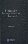 Cover of Statutory Interpretation in Ireland