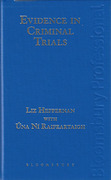 Cover of Evidence in Criminal Trials