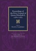 Cover of Proceedings of the Privy Council of Queen Elizabeth I, 1582-1583