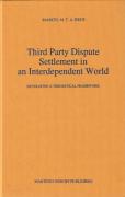 Cover of Third Party Dispute Settlement in an Interdependent World