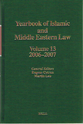 Cover of Yearbook of Islamic and Middle Eastern Law 2006-2007: Volume 13