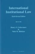 Cover of International Institutional Law
