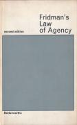 Cover of Fridman's Law of Agency 2nd ed