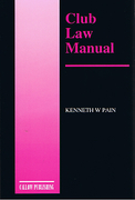 Cover of Club Law Manual