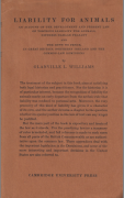 Cover of Glanville Williams: Liability for Animals