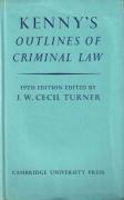 Cover of Kenny's Outlines of Criminal Law 19th ed