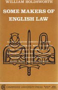 Cover of Some Makers of English Law