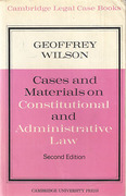 Cover of Cases and Materials on Constitutional and Administrative Law