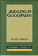 Cover of Judging in Good Faith