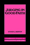 Cover of Judging in Good Faith
