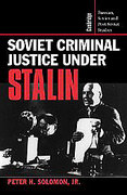 Cover of Soviet Criminal Justice Under Stalin