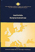 Cover of Good Faith in European Contract Law