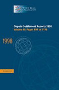 Cover of Dispute Settlement Reports: Volume 3. Pages 697 to 1176