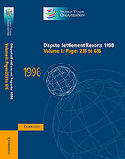 Cover of Dispute Settlement Reports 1998: Volume 2. Pages 233-696