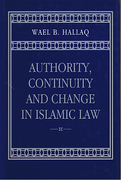 Cover of Authority, Continuity and Change in Islamic Law
