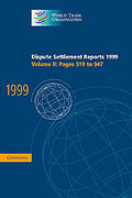 Cover of Dispute Settlement Reports 1999: Volume 2. Pages 519-947